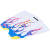 Erin Brooks Pro Surf Traction Pad - White Neon Flame - White Neon Flame - Surf Traction Pad | Dakine
