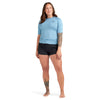 Rashguard à manches courtes HD Snug Fit - Femme - Crest Blue - Women's Short Sleeve Rashguard | Dakine