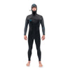 Quantum Chest Zip Hooded 5/4/3mm - Homme - Black / Grey - Men's Wetsuit | Dakine