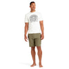 Roots Loose Fit Short Sleeve Rashguard Crew - Surf White - Men's Short Sleeve Rashguard | Dakine