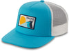 Triple Peak Trucker Hat - Ai Aqua - Men's Adjustable Trucker Hat | Dakine