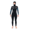 Quantum Chest Zip Hooded Wetsuit 5/4/3mm - Femme - Black / Grey - Women's Wetsuit | Dakine
